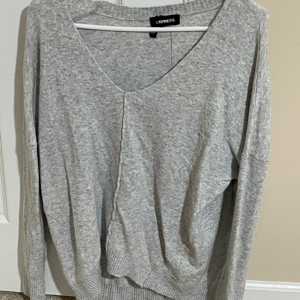 Express Women's Grey Sweater